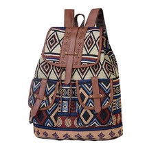 Chuwanglin Print canvas backpack women&#39;s school bags for teenage girls casual ba - £22.95 GBP