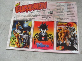 Uncut Promotional Card Sheet 1993 Presspass Eudaemon Cards - £13.98 GBP