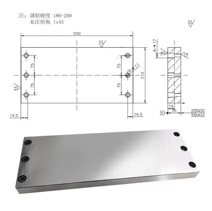 170/210/250/320 Four-Axis L Plate ing Plate L Block Four-Axis Disc Tailstock Fou - £602.01 GBP