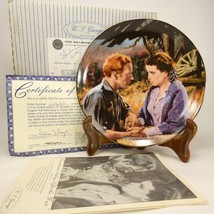 Gone With The Wind Scarlett &amp;Ashley After The War Collector&#39;s Plate 8.5&quot; YHK1R - £9.42 GBP