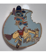LE Disney Auction Pin Stitch Buckaroo Cowboy Rope Ride Horse Bullseye Pin - $42.56