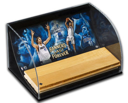 Dirk Nowitzki Dallas Mavericks Game Used Floor Curve Display UDA - £349.52 GBP