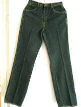 Rxmance Jeans Size 28 x 35 Dark Green/Loden Riveted 5 Pocket Vtg 70s Cotler Jean - £35.13 GBP
