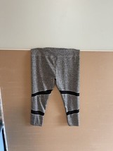 Womens Leggings Pants Cropped Grey Black Yoga Workout Gym Exercise Size ... - £4.79 GBP
