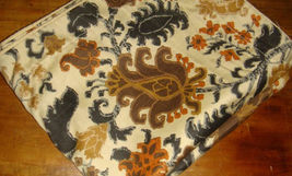 Ralph Lauren 1 King Floral Brown Black Orange Gray &amp; Beige Pillow Sham - $12.97