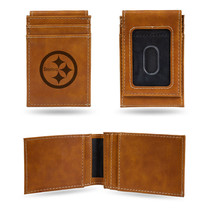 Pittsburgh Steelers Wallet Front Pocket Laser Engraved - $55.49