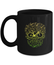 Coffee Mug Funny Bicycling skull Bike Biker  - £16.19 GBP