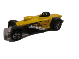 Vintage Hot Wheels 1997  Super Comp Dragster  Yellow With Flames #5 Scal... - $8.99