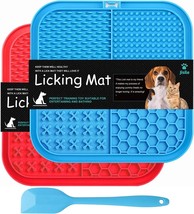 Licking for Dogs Cats 2 Pack Diswasher Safe Slow Feeder Lick Pat for Puppy Pets  - £18.47 GBP