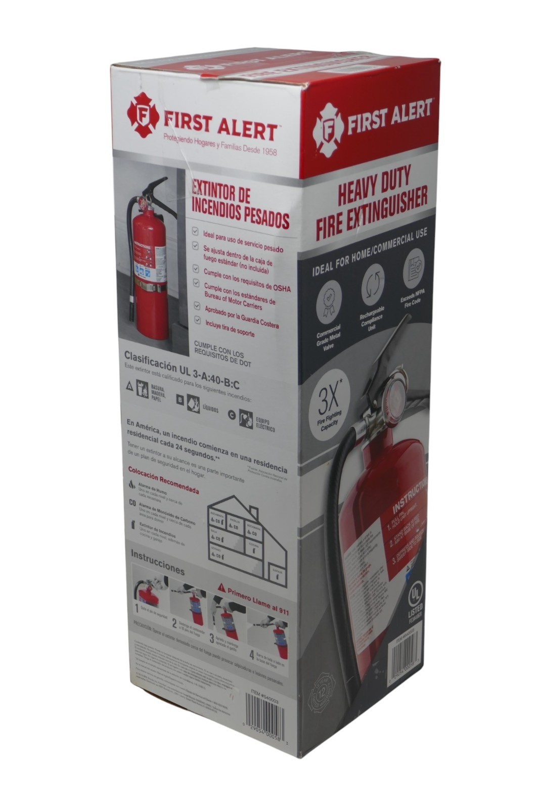 First Alert Heavy Duty Home/Commercial Fire Extinguisher SEALED Item image 6