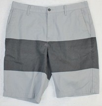 Volcom Mens Size 38 Gray 2-Toned Flat Front Casual Chino Shorts - $18.69