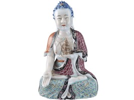 c1900 Chinese Famille Rose Antique Porcelain Medicine Buddha - £1,857.37 GBP