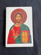 Antique 20 th century small ICON painted on wood - £127.08 GBP