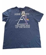 Pink Floyd T-Shirt Men&#39;s The Dark Side of the Moon Short Sleeve Blue Roc... - £13.36 GBP