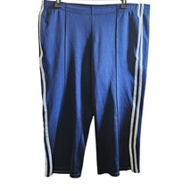 Blue Striped Capri Athletic Pants Size Medium - $24.75
