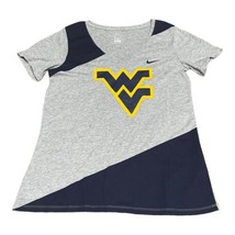 West Virginia Mountaineers NIke Womens V neck Tshirt Medium WVU Short Sl... - $32.71