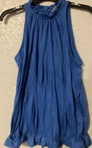 Body Central women’s size medium blue sleeveless shirt. - $7.67