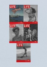 Life Magazine Lot of 5 Full Month of July 1945 2, 9, 16, 23, 30 WWII ERA - £92.99 GBP