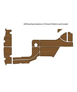 2009 Sea Ray Sundancer 270 Swim Platform Cockpit Pad Boat EVA Foam Teak ... - $1,092.79 CAD