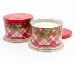 HomeWorx by Slatkin &amp; Co. Cranberry Vanilla Frost 14oz Candle in - £153.26 GBP