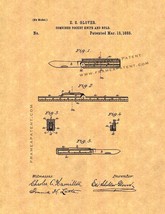 Combined Pocket Knife And Rule Patent Print - £6.29 GBP+