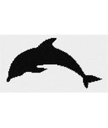 Pepita Needlepoint Canvas: Dolphin Shape, 10&quot; x 5&quot; - $50.00+