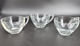 Anchor Hocking Punch Cups 3 pc Clear Glass for Replacement Hot/Cold Drinks - £10.45 GBP