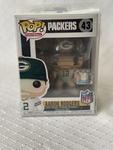 NEW funko pop nfl football Packers Aaron Rodgers #43 with plastic cover - £38.73 GBP