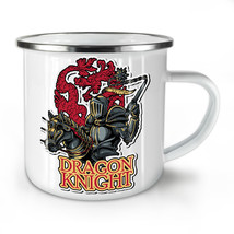 Dragon Knight NEW Enamel Tea Mug 10 oz | Wellcoda - £17.88 GBP