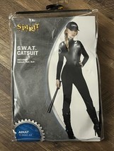 Spirit Halloween Adult S.W.A.T Catsuit Costume Size Small 4-6 Catsuit, H... - £152.71 GBP