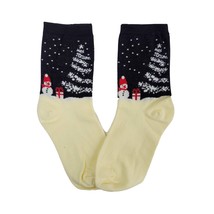 Snowman with Gift Winter Holiday Socks (Adult Medium) - £5.93 GBP