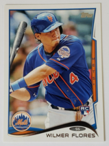 2014 Wilmer Flores Topps Rookie Card Rc New York Mets # 86 Mlb Baseball Sports - £3.84 GBP