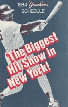 1984 NEW YORK YANKEES MLB SCHEDULE - TICKET WORLD - £2.39 GBP