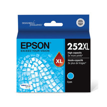 Epson T252XL220-S EPSON 252XL, CYAN INK CARTRIDGE, HIGH CAPACITY, WORRY-... - $78.21