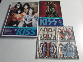 KISS~THE HOTTEST BAND IN THE LAND BOX W/BOOK+4 INTERVIEW CDs CAT No. KBO... - £77.89 GBP