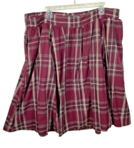 Torrid Skirt 22 Purple Plaid 2X 3X Midi Twill Dark Academia Whimsigoth G... - $936.16 MXN