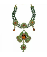 Heidi&#39; Daus &quot;It&#39;s Good To Be Queen&quot; Beaded Crystal Art Deco Necklace - £254.23 GBP