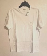 Old Navy Soft-Washed Ultra-Doux Unisex T-Shirt White sz Large NWT - £10.12 GBP