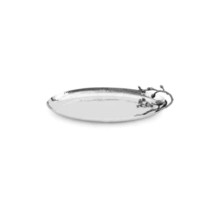 Michael Aram Black Orchid Small Stainless Steel Oval Tray Platter - 110882 - £127.23 GBP
