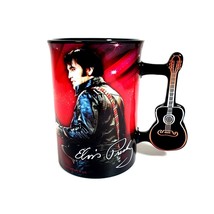 Elvis The King Icons Coffee Mug Guitar Handle Red 16OZ Mug Nemesis Rock And Roll - £29.89 GBP