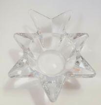 Comet Christmas Star  Clear Glass Votive Tealight Candle holder - $7.99