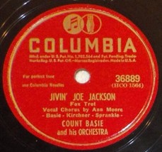 Count Basie w/ Ann Moore 78 Jivin&#39; Joe Jackson / Queer Street EE- / E- SH2D - £5.41 GBP
