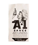 1944 A1 Steak Sauce Advertisement Condiments Foods Hartford Connecticut ... - $372.19 MXN