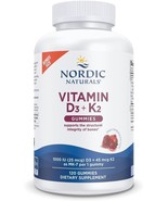 Nordic Naturals Vitamin D3 + K2 Gummies, Pomegranate - 120 Gummies - 100... - €16,16 EUR