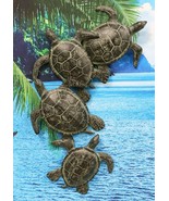 Ebros Large Family of Sea Turtles Wall Sculpture Hanging Plaque 25&quot; High... - $195.47 CAD