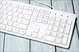 iRiver Korean English Keyboard USB Wired Membrane Cover Skin Protector (White) image 4