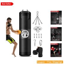Durable 4FT Heavy Boxing Bag with Stainless Steel Chains - Customizable ... - $82.12