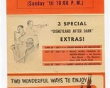 Disneyland Summer Schedule Brochure 1963 Personalized Tours Ticket Books  - $87.12