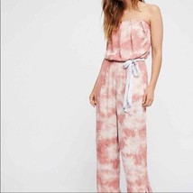 Free People Just Float Tie Dye Strapless Jumpsuit Small - $91.63