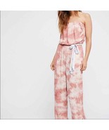 Free People Just Float Tie Dye Strapless Jumpsuit Small - £72.07 GBP